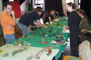 Auch die Teilnehmer am "Warhammer"-Turnier hatten ihren Spaß
