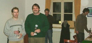 2. Platz: Thomas, Klaus und (ganz rechts) Gunter ("Gießen 1")   